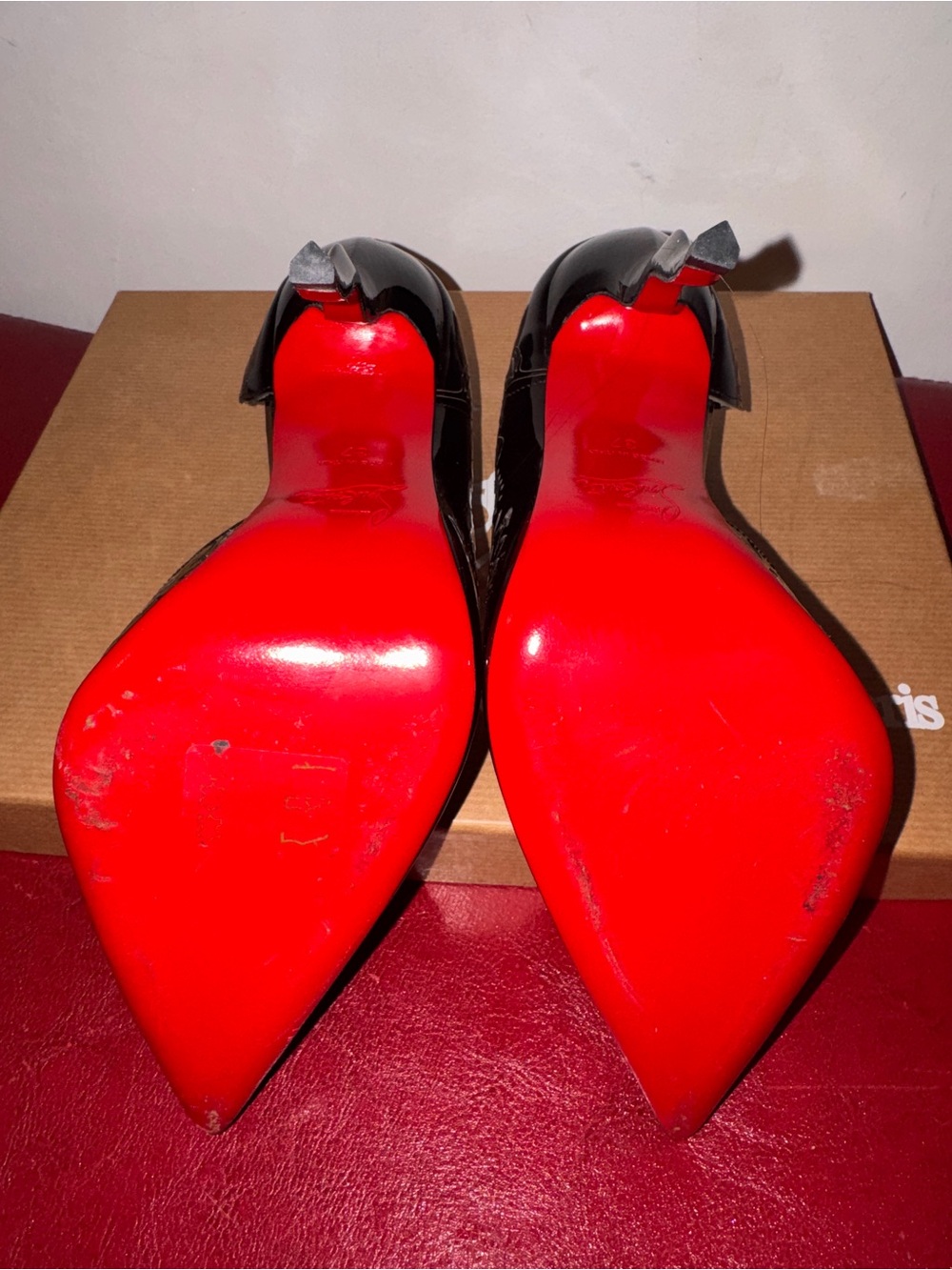 Christian Louboutin Patent Beloved 120 Pumps 37 Black - Picture 4 of 6